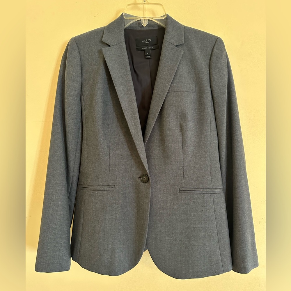 J.Crew Gray Super 120s Blazer